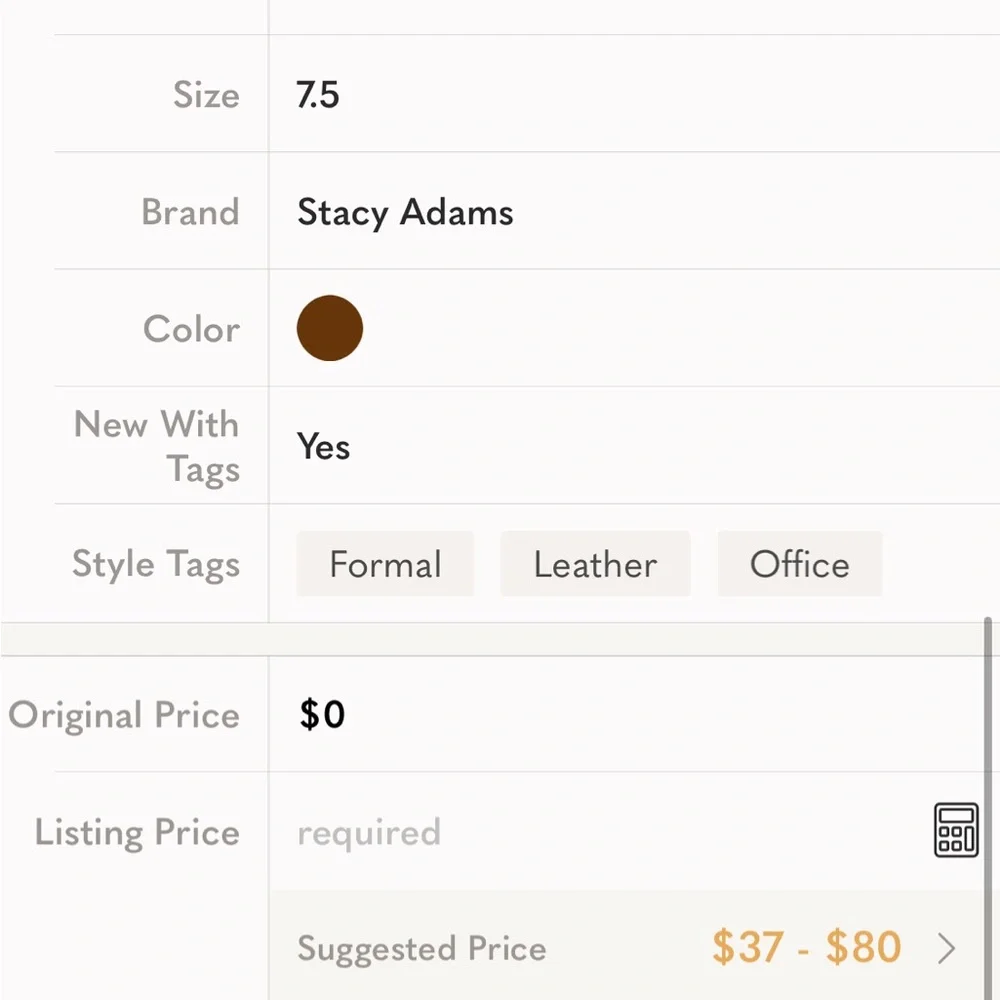 Stacy Adam’s Leather Oxfords NWOT Church School Office Work Formal Party